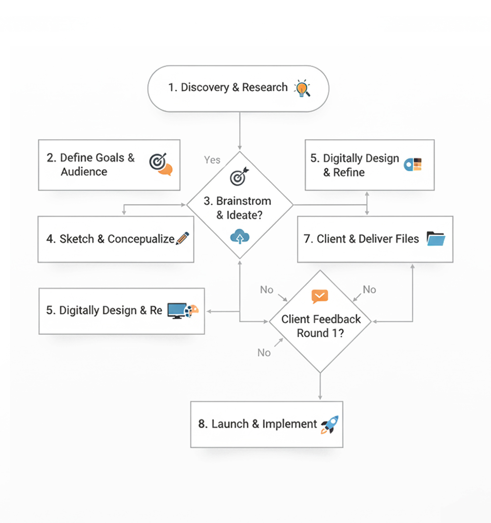 Graphics Design Process Chart